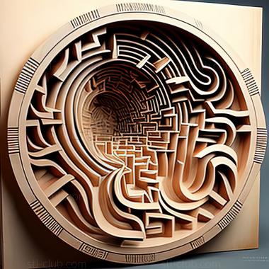 3D model st labyrinth (STL)